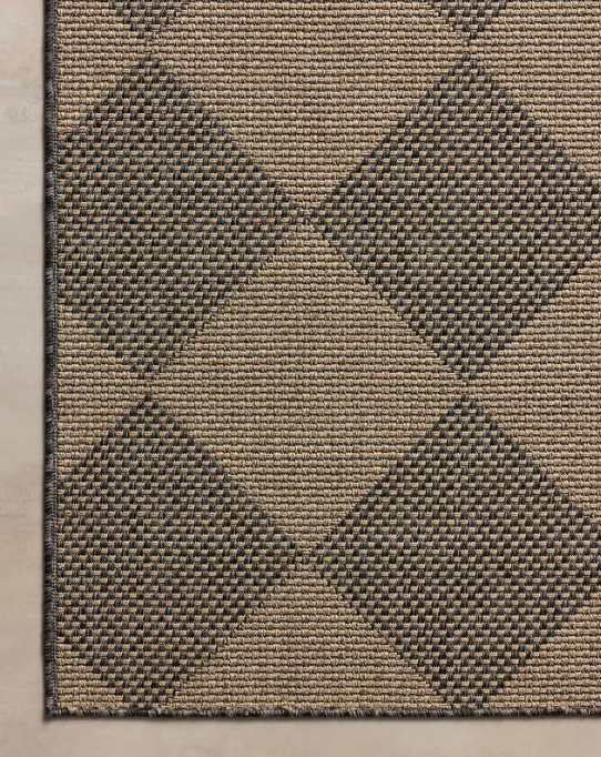 5' x 7'7" Loloi x Chris Loves Julia graphite/sand rug