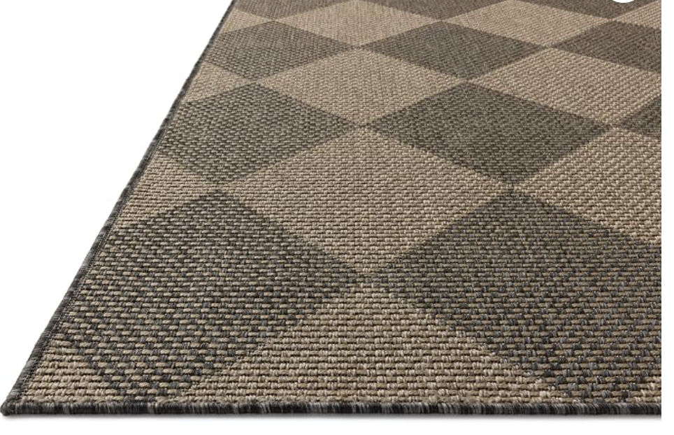 5' x 7'7" Loloi x Chris Loves Julia graphite/sand rug