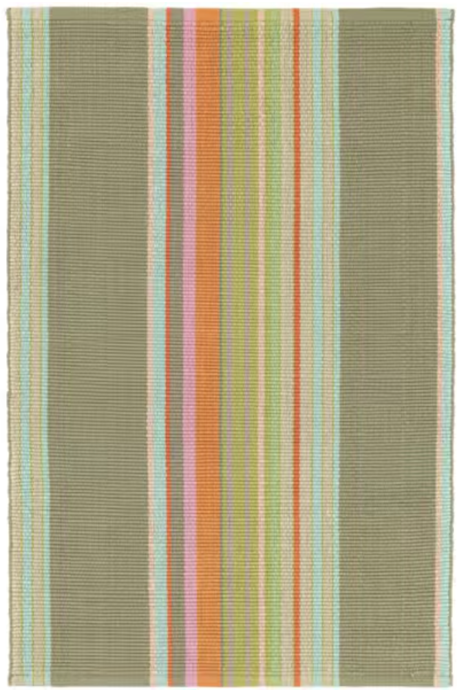 9x12 multi Dash & Albert Stone Soup handwoven cotton rug 🪴