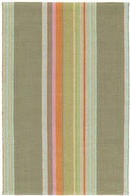 9x12 multi Dash & Albert Stone Soup handwoven cotton rug 🪴