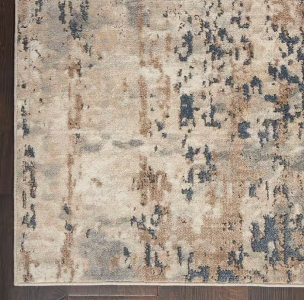 8x10 beige/grey abstract contemporary rug 🍷