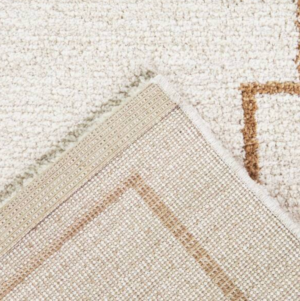5'3"x7' Balta cream & brown plush rug ⛰️