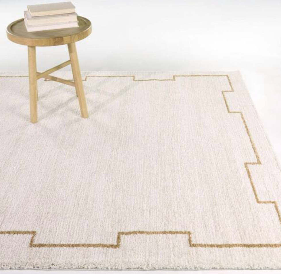 5'3"x7' Balta cream & brown plush rug ⛰️