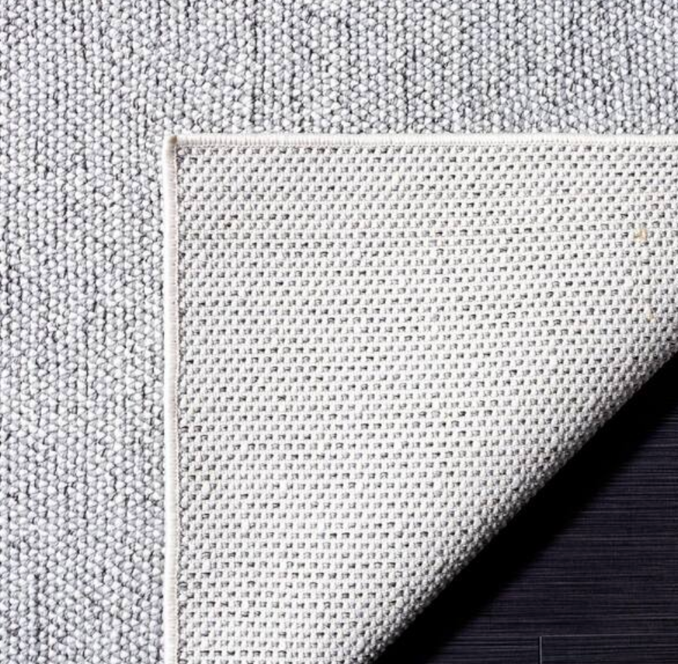 9x12 ivory/power blue loomed indoor rug 🩵