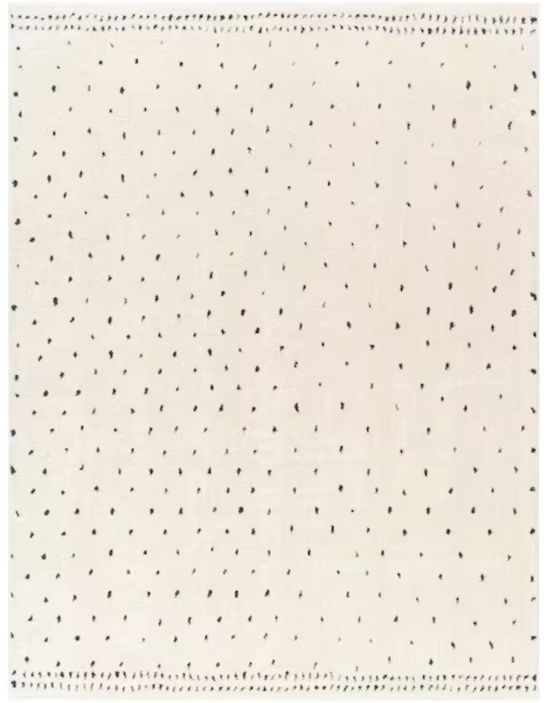 7x9 Livabliss black dots rug 🖤