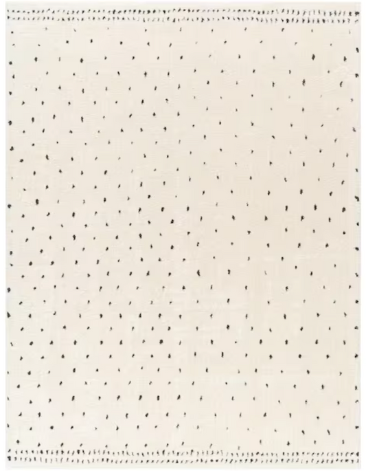 7x9 Livabliss black dots rug 🖤