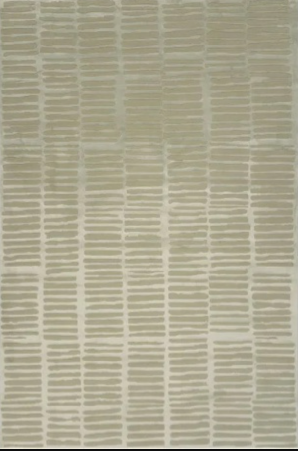 Revival Rugs 8x10 plush textured green & ivory modern rug 🍵