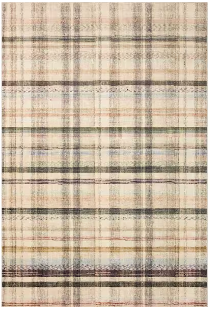 Chris Loves Julia plaid 7'3" x 9'3" rug 🌳