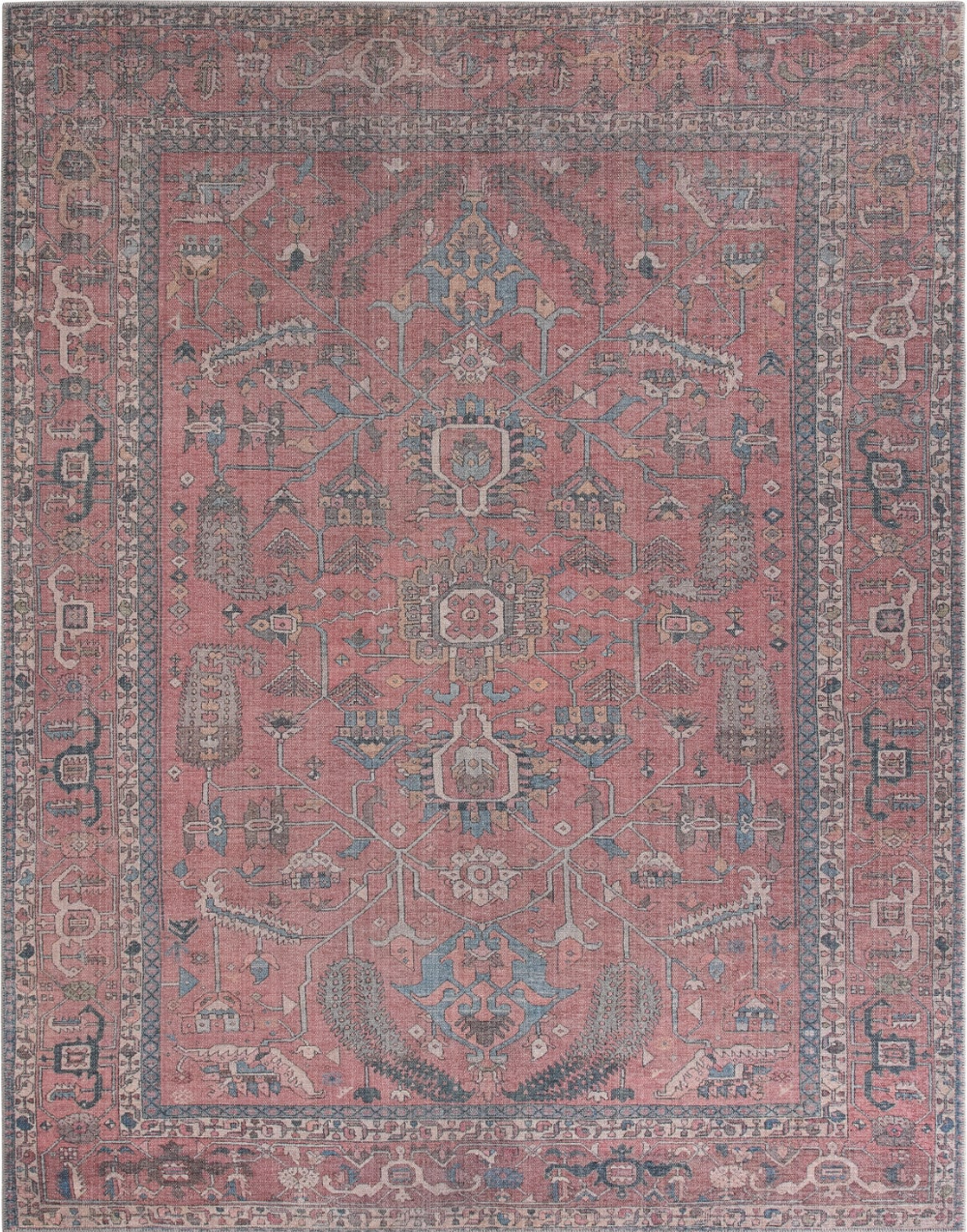 6x9 red & blue oriental Jaipur Living rug ❤️