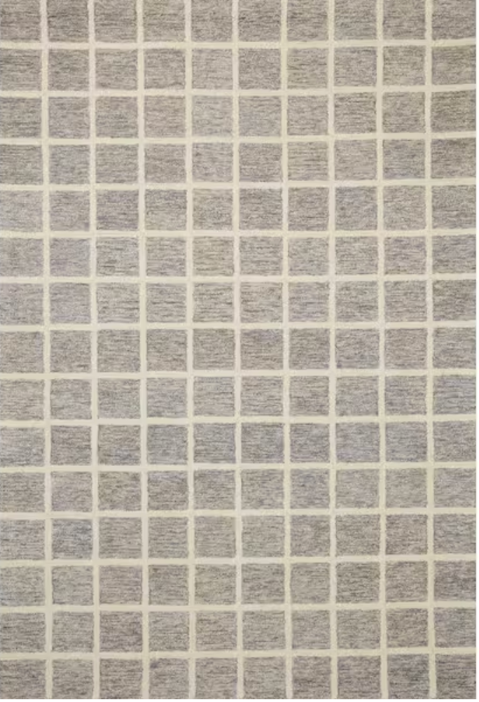 Loloi Chris Loves Julia 9’6” x 13" modern pebble & ivory wool rug 🐚