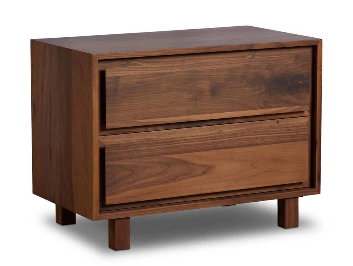 Four Hands walnut wood nightstand ☕
