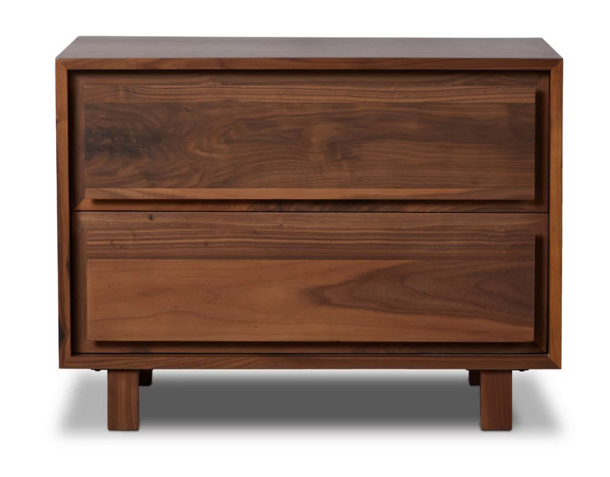Four Hands walnut wood nightstand ☕