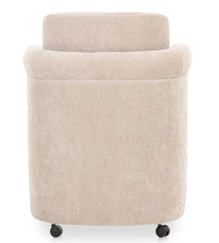 Soft grey chair on wheels 🩶