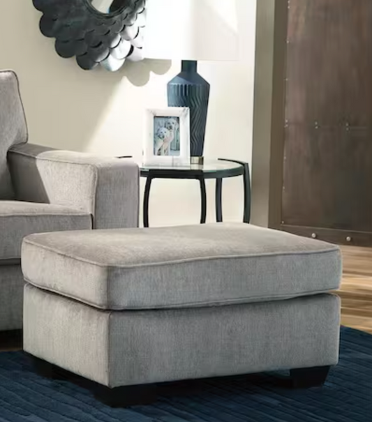 Gray rectangle cocktail ottoman 🩶