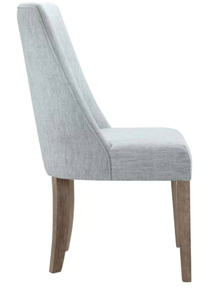 2 light blue linen upholstered Martha Stewart chairs🫐