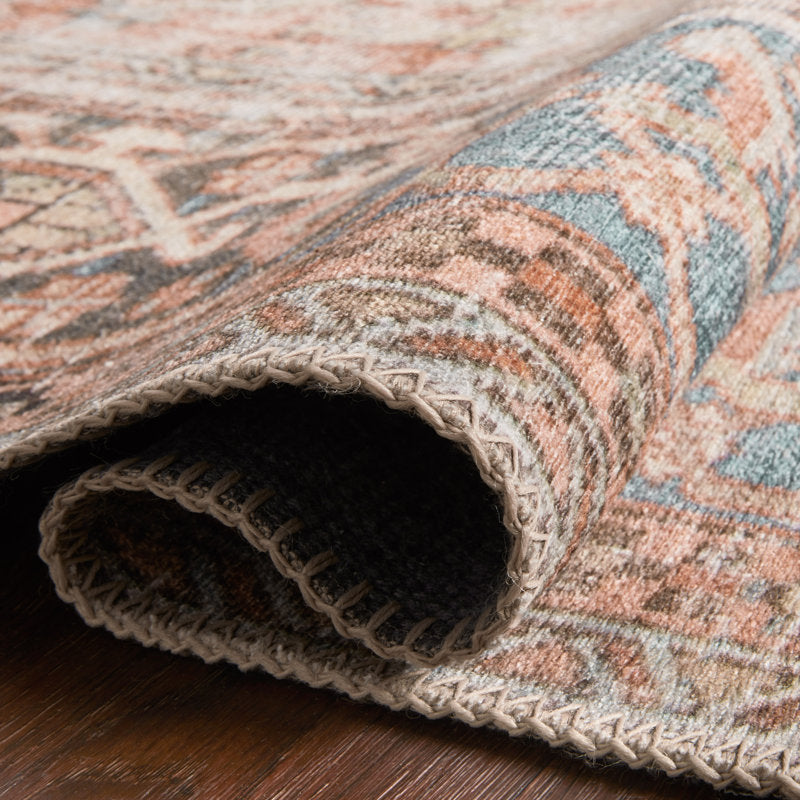 Loloi terracotta & sky 7'6" x 9'6" rug