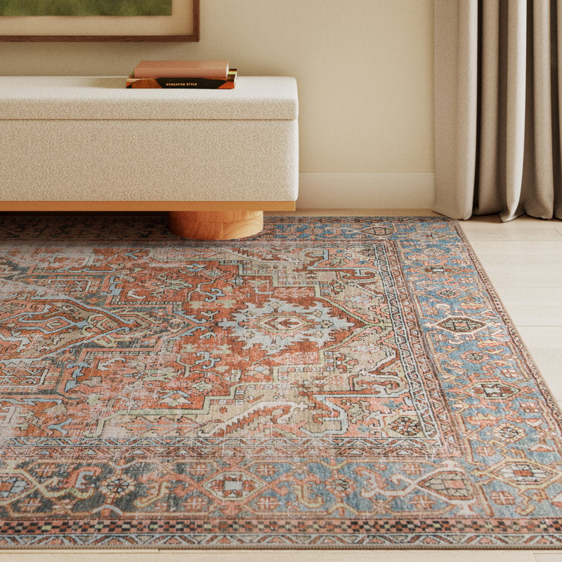 Loloi terracotta & sky 7'6" x 9'6" rug