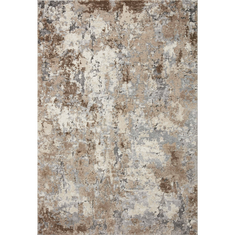 Loloi taupe and grey abstract rug 9'6" x 13'