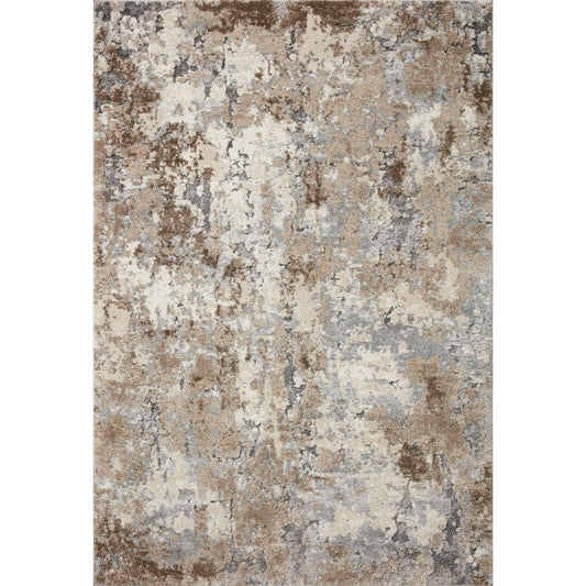 Loloi taupe and grey abstract rug 9'6" x 13'