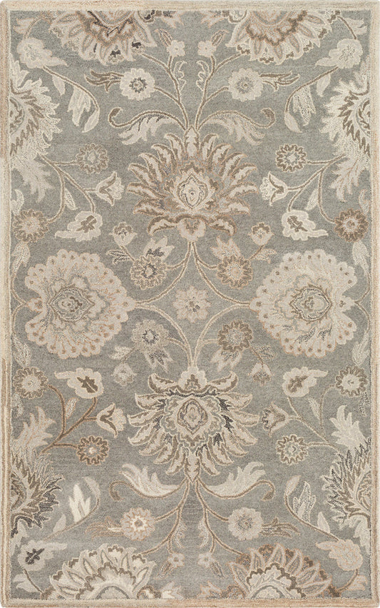Livabliss taupe & camel 2'6" x 8' wool runner rug
