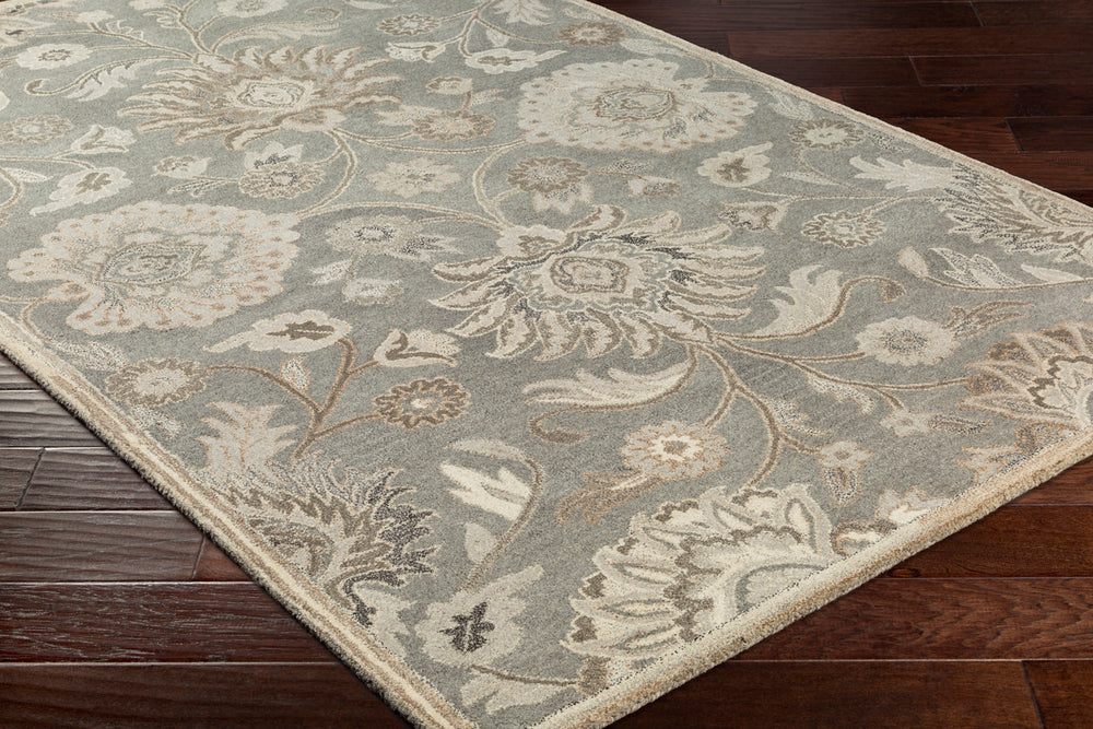 Livabliss taupe & camel 2'6" x 8' wool runner rug
