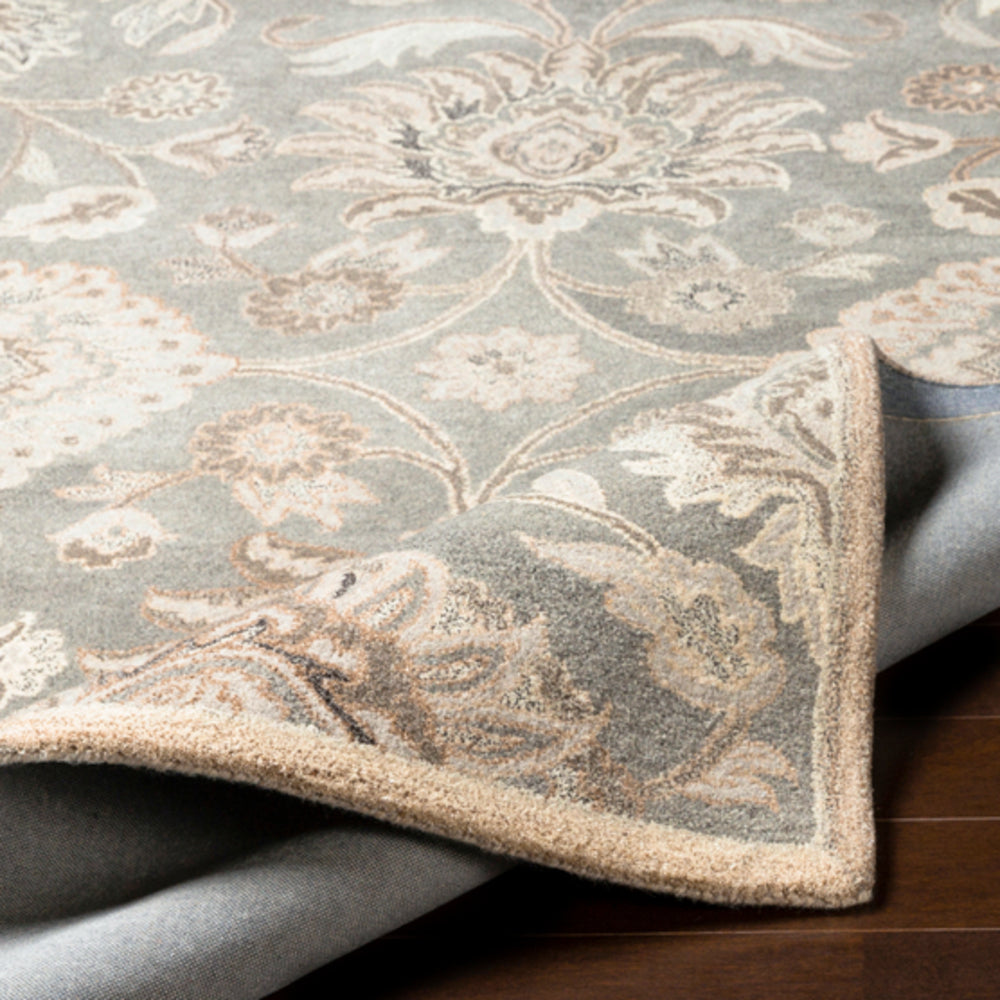 Livabliss taupe & camel 2'6" x 8' wool runner rug