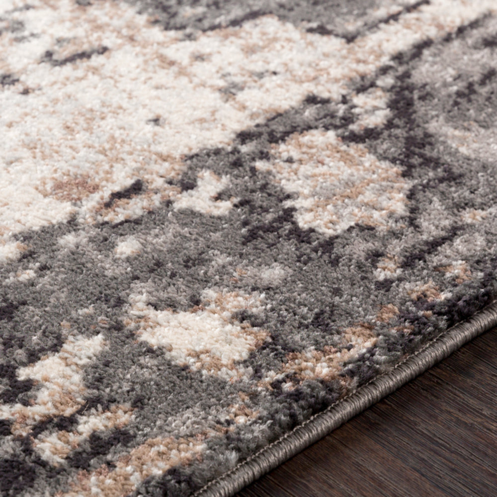 Surya charcoal, brown & ivory 9x12 rug